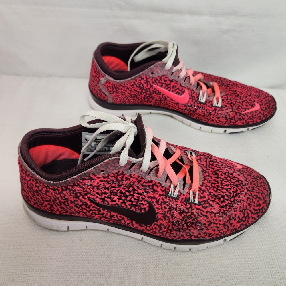Nike Womens Free TR Fit 4 629832-604 Pink Lace Up Running Sneaker Shoes Size 6.5 - Picture 6 of 8